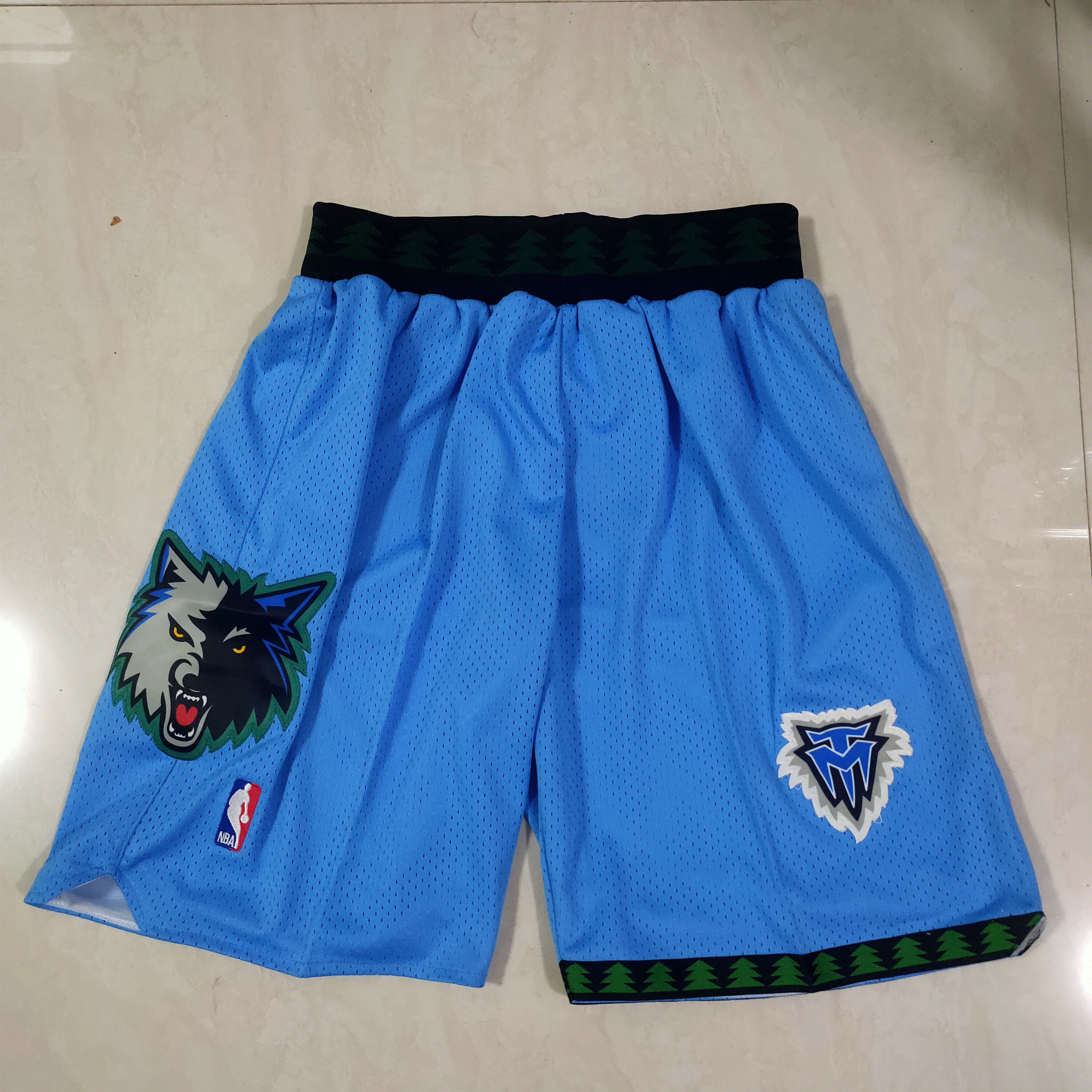 Men NBA Minnesota Timberwolves Blue Shorts 0416->minnesota timberwolves->NBA Jersey